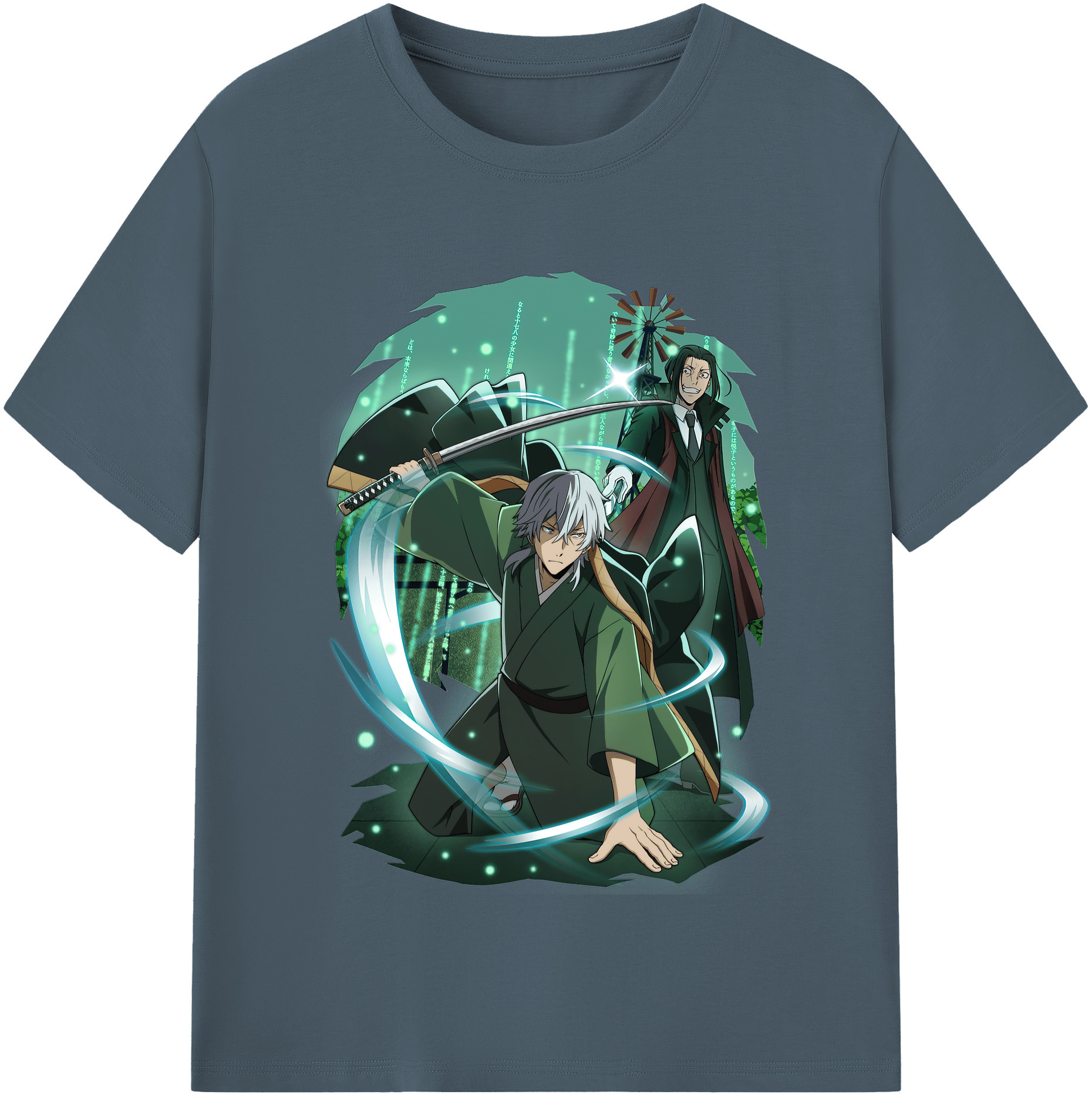 （画像用） 文豪ストレイドッグス Bungo Stray Dogs 綿100％半袖Tシャツ（フロントプリント）